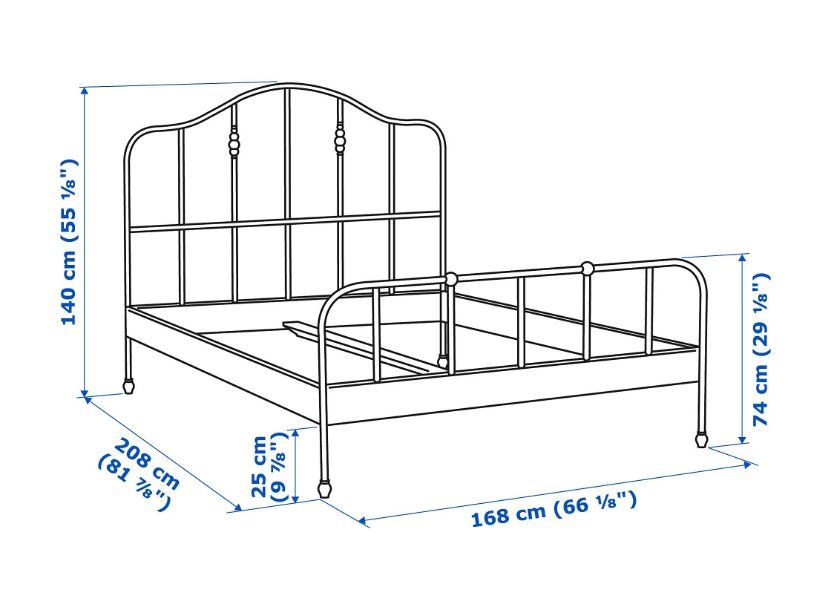 Ikea Letti: SAGSTUA Double Bed & Bed Slats – Usato da Zürich venduto da kri_zhv2 3