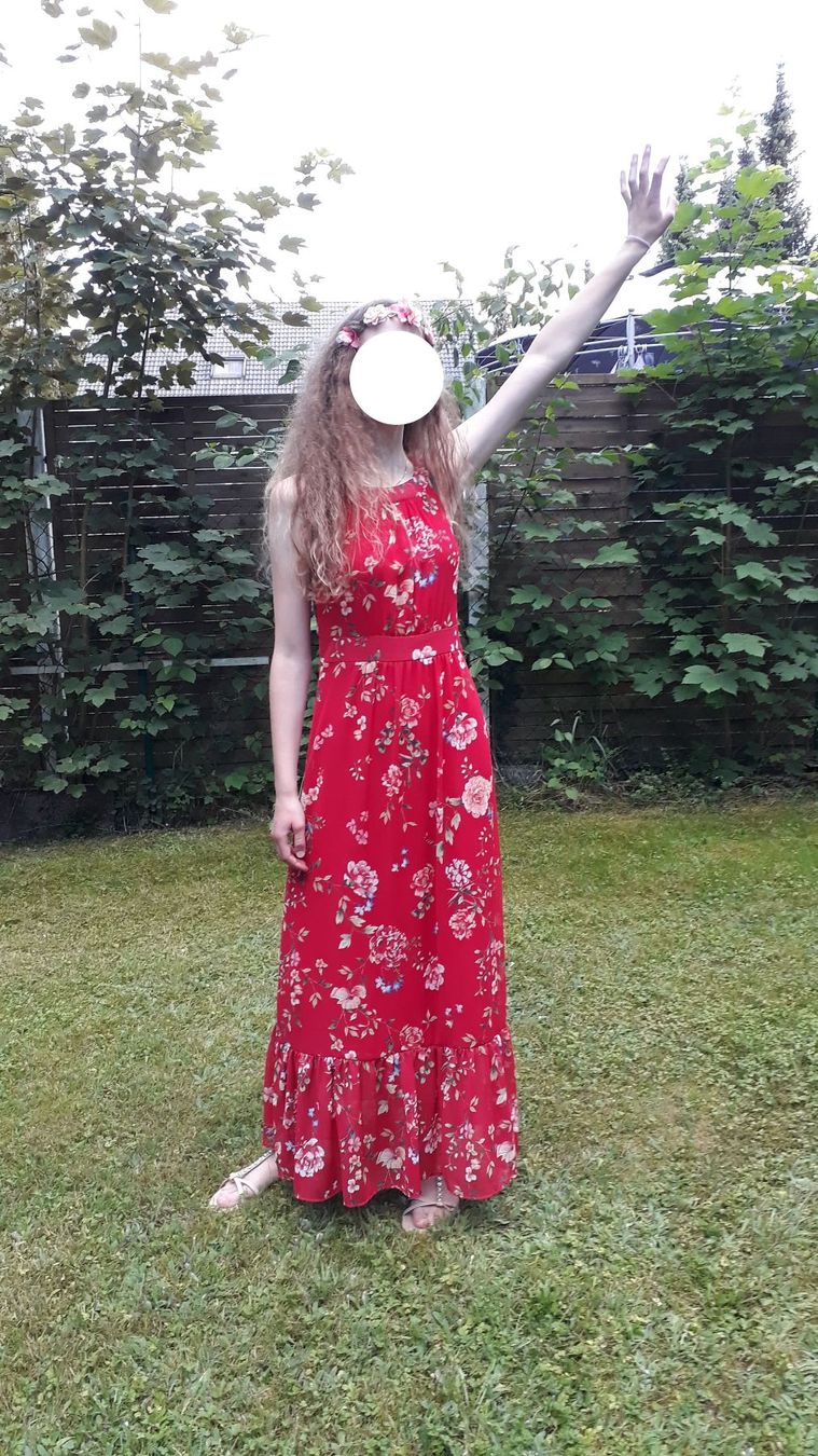 Orsay Vestiti: Sommerkleid, Grösse 36, rot mit Blumen – Usato da Wettingen venduto da Sk8ertomda 3