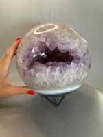 Riesige Amethyst Kugel wunderschönes Achat-Banding 17cm 7kg