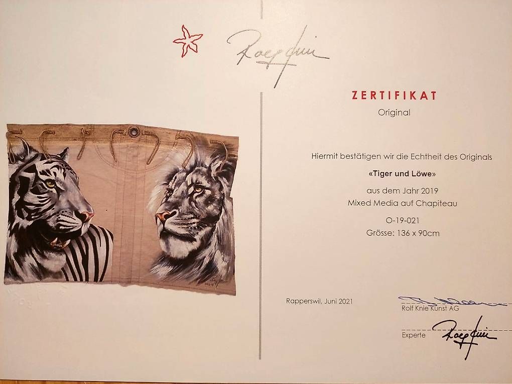 Poster & Bilder: Rolf Knie "Löwe und Tiger" >ORIGINAL< – Gebraucht aus Kriens von Chilimaus0 1