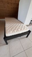 Bettgestell 90x200 mit Lattenrost und Matratze 90x200cm