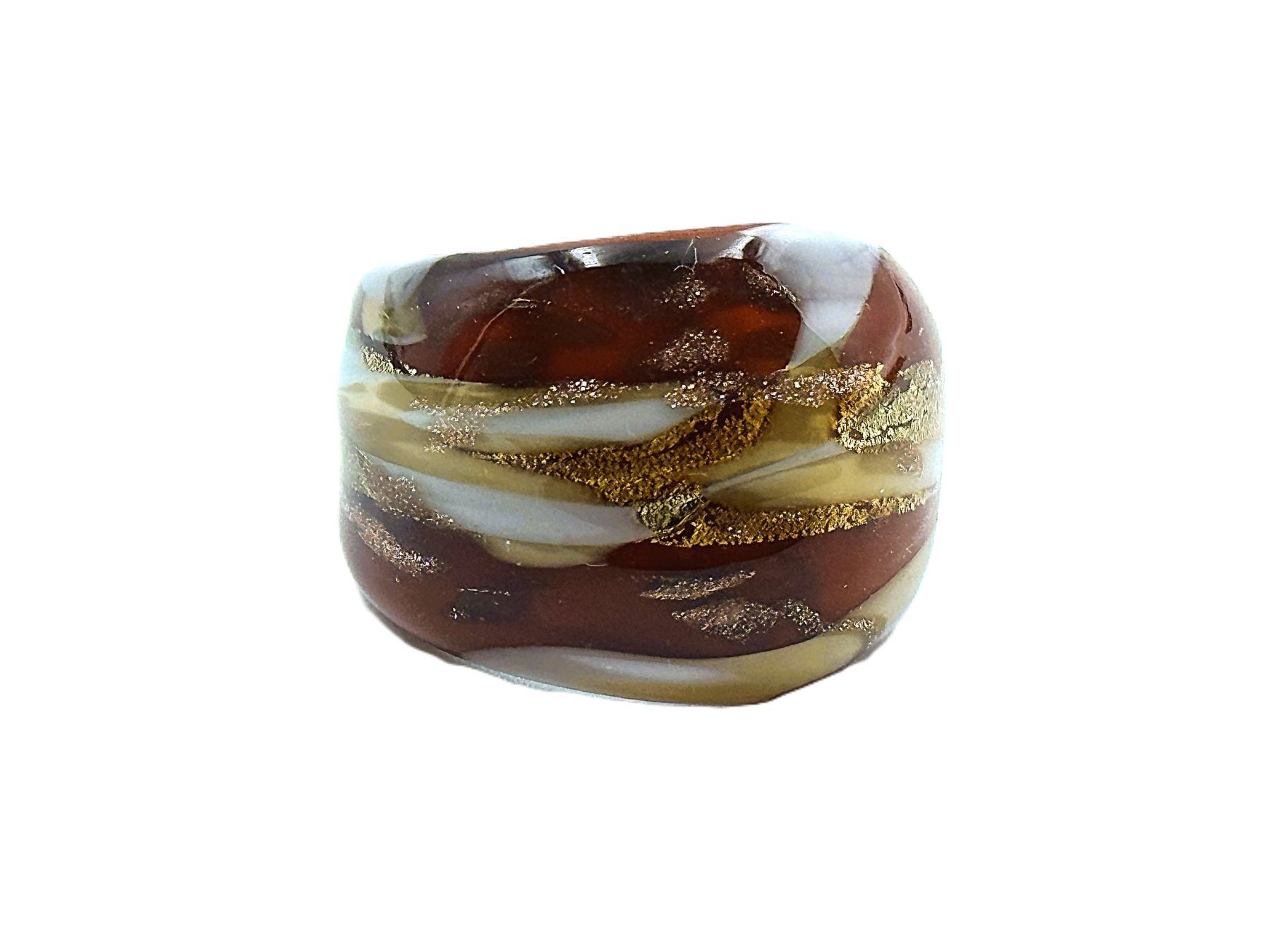 Murano Anelli: Ring Murano Glas G 52 Breite 2cm – Nuovo e nell'imballaggio originale da Oberkulm venduto da Murano-Schmuck 2