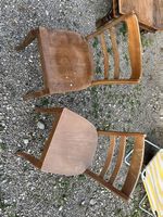 5 Vintage Holz Stühle