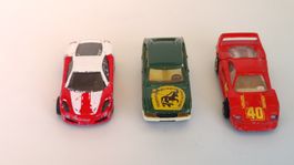 3 Sammlerautos, Hot Wheels Majorette Ferrari Simca (W0)