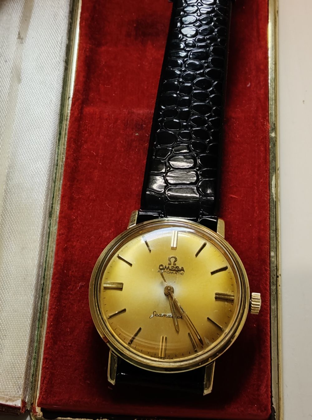 Omega Orologi: Omega Seamaster, 18k cadran léopard tropical réf 2846.2SC – Usato da Boll venduto da BollArtAntik 2