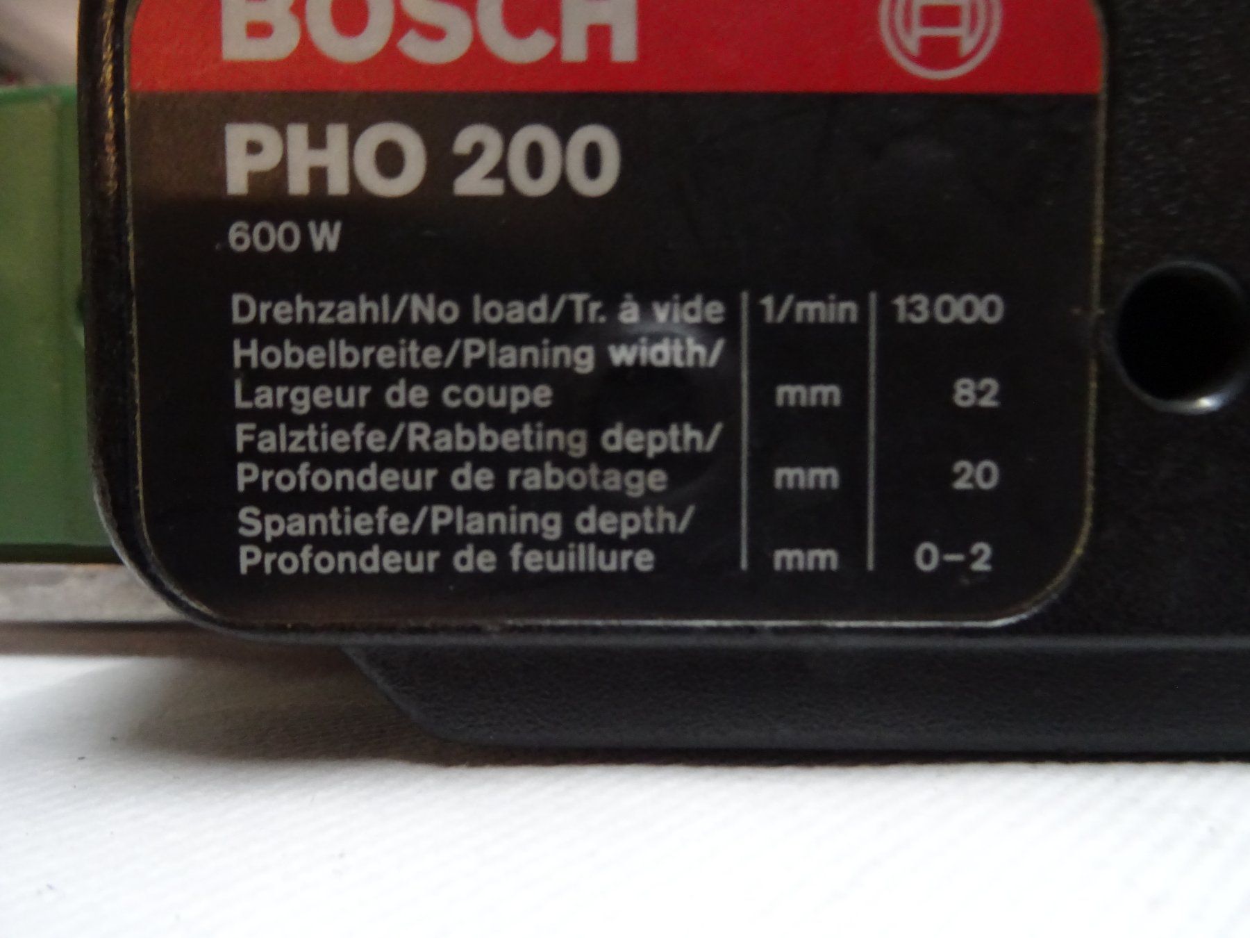 Tutte le macchine: Handhobelmaschine BOSCH PHO 200 – Usato da St. Gallenkappel venduto da Heribert47 2