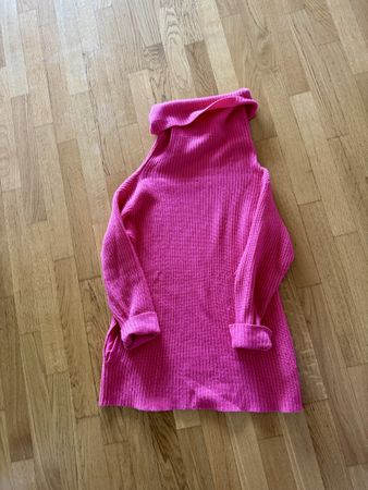 Maglione collo alto rosa taglia unica nuovo