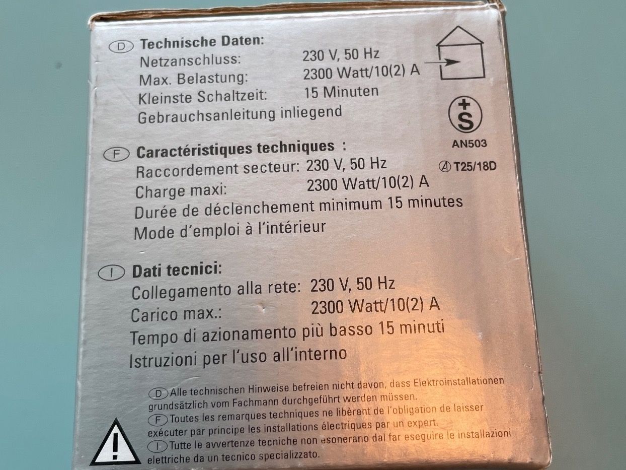 Interruttori: Zeitschalter mechanisch – Nuovo (secondo la descrizione) da Zürich venduto da echt01 5