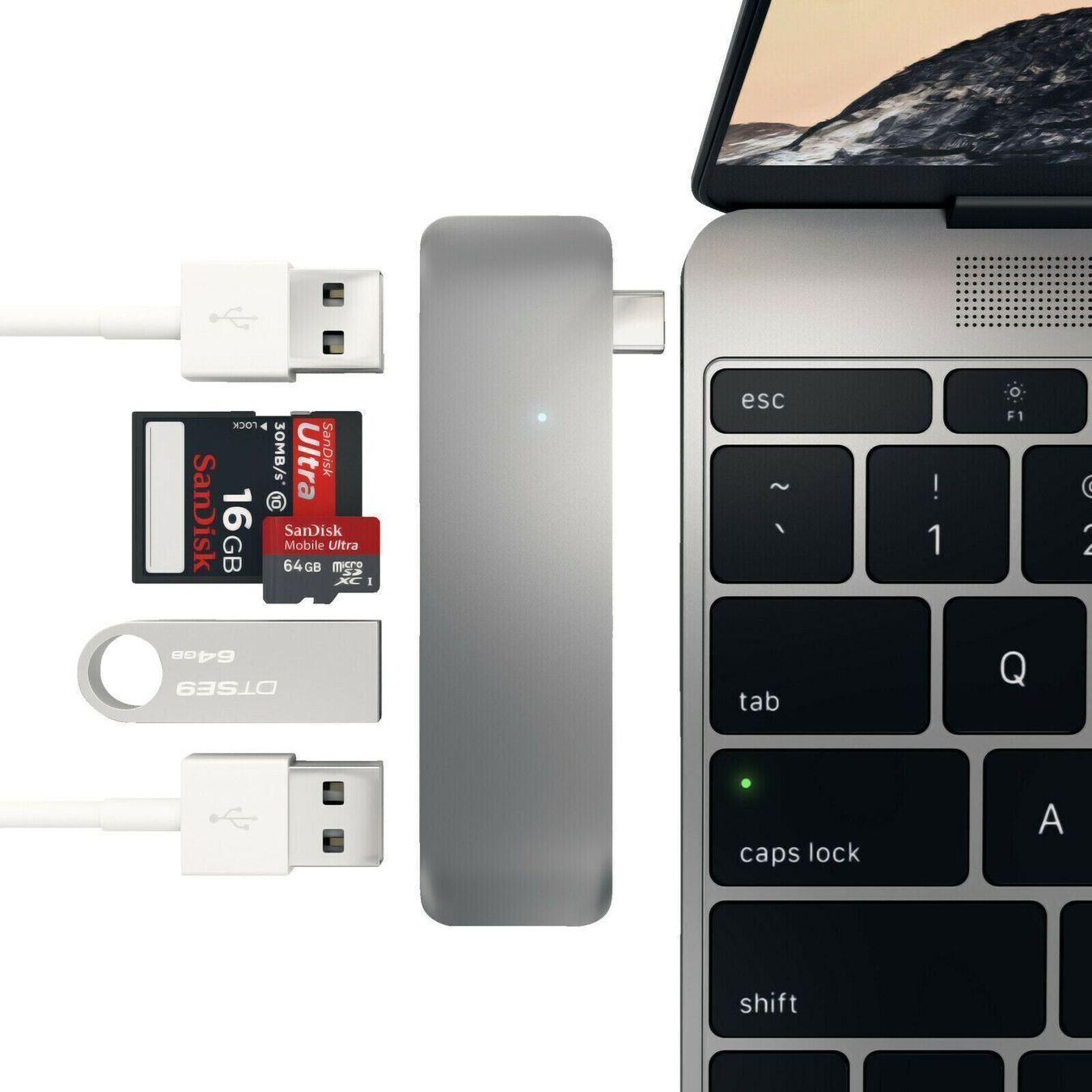 Unità & Adattatore: 5in1 Typ C Hub TF SD USB 3.0 Adapte – Nuovo (secondo la descrizione) da Kirchdorf AG venduto da Apost008 1