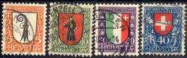 SERIE PRO JUVENTUTE 1923 MIT BEFUND GESTEMPELT - H87