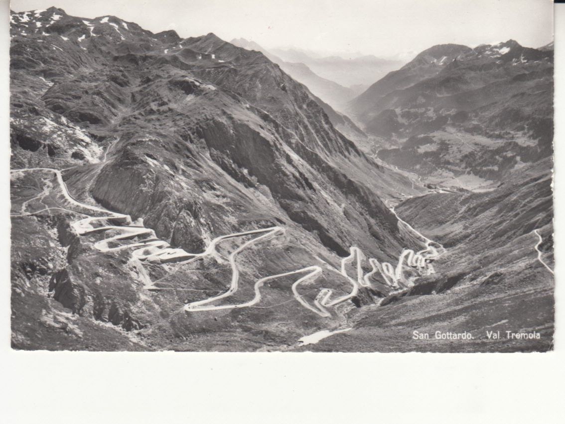 Cartoline postali: San Gottardo Tremola 1963 – Usato da Bürglen TG venduto da StampGraf