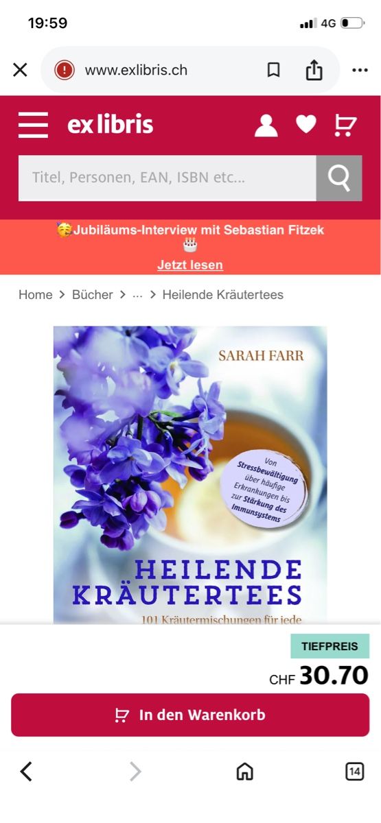 Libri: Heilende Kreutertees – Nuovo (secondo la descrizione) da Herrenschwanden venduto da Cate67