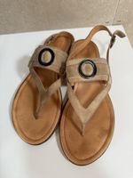 HESS NATUR Sandalen beige Leder Grösse 39 gebraucht