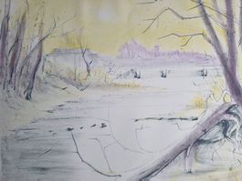 ROBERT BURKHARD LITHOGRAPHIE SIGNIERT NUMM.KÜNSTLERPROBE