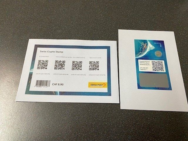 Tutti i francobolli: Swiss Crypto Stamp Token ID 1 Matterhorn – Usato da Emmen venduto da Aribini 1