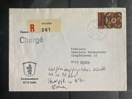 Schweiz 1982 R-Brief 1.1 Fr. St-Pierre Genf 8712 Stäfa