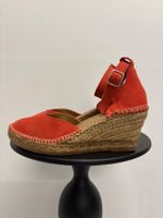 Show the Bear Espadrilles mit Keilabsatz 36 orange Wildleder