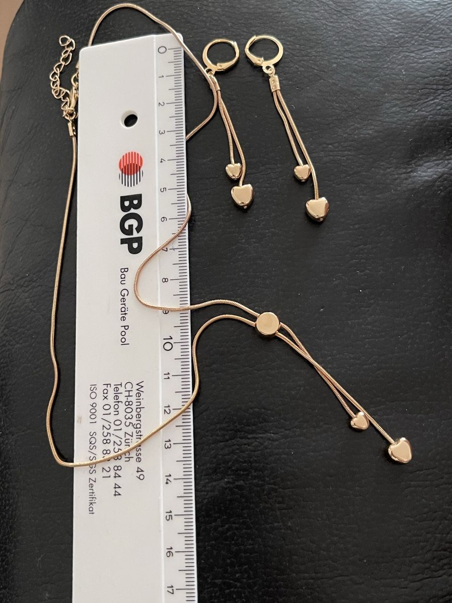 Altri gioielli: Set  doré jaune  / collier réglable 50 cm+4 cm neuf – Nuovo (secondo la descrizione) da Kloten venduto da Vermicelles 3