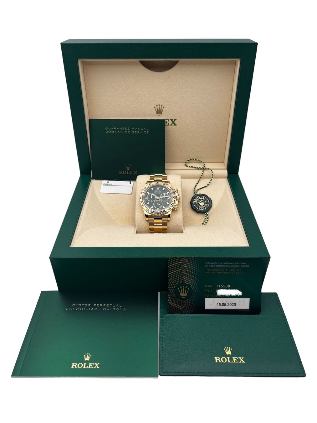 Rolex Orologi: Daytona John Mayer green dial 2023 – Nuovo e nell'imballaggio originale da Genève venduto da Swisstreasures-SA 5