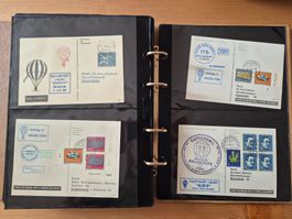 CH-Ballonpost Briefesammlung in Album Zustand gem.Bilder