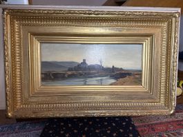 BERTHOUD Auguste-Henry (1829-1887  La tene et l’abbaye de Sa
