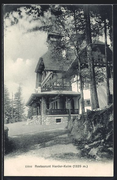 Cartes postales: Interlaken, Das Restaurant Harder-Kulm – D'occasion à Berlin par bartko-reher