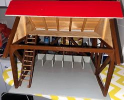 Grosser Holz Bauernhof Stall für Kinder, Top Zustand!