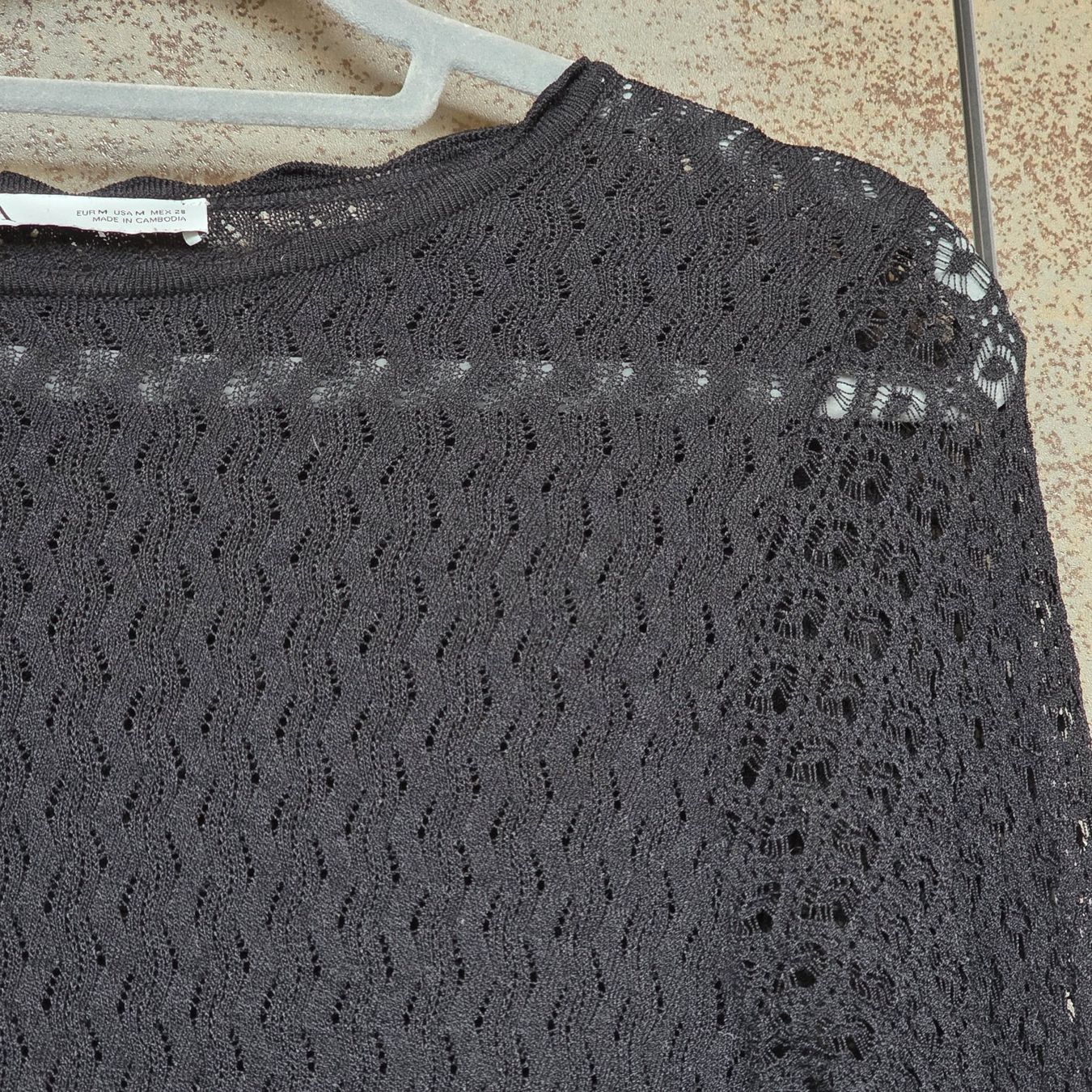 Zara Pullover & Sweatshirts: 🐸 ZARA SPITZENPULLOVER TOP M SCHWARZ VISKOSE – Neu (gemäss Beschreibung) aus Môtier (Vully) von Frogs 1