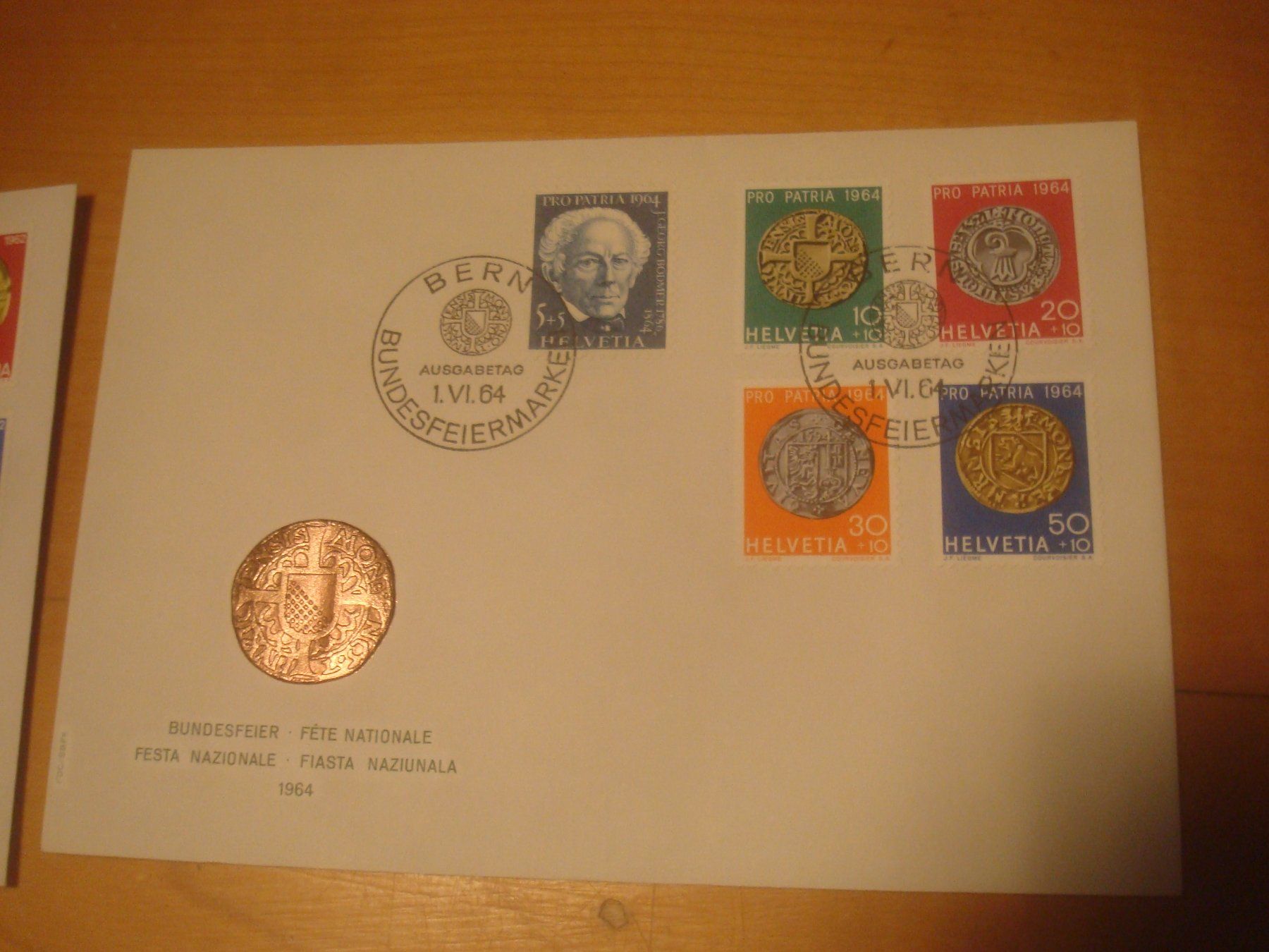 Tutti i francobolli: PP 1962-3-4-5 FDC RR‪ – Usato da Gordola venduto da Polentaefung 4