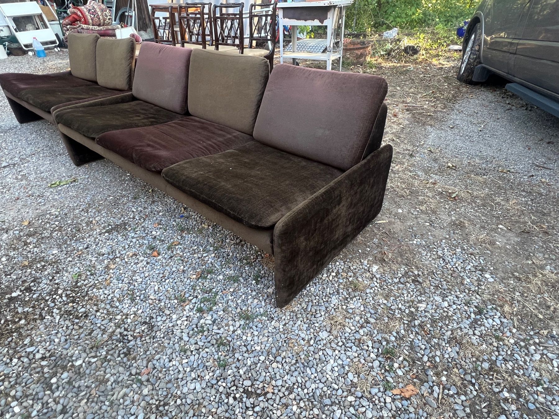 Divani: Sofa Garnitur Braun 2x Sofa 1x Hocker Gebraucht, Nr 8 – Usato da Glattfelden venduto da maa_qcj8 6