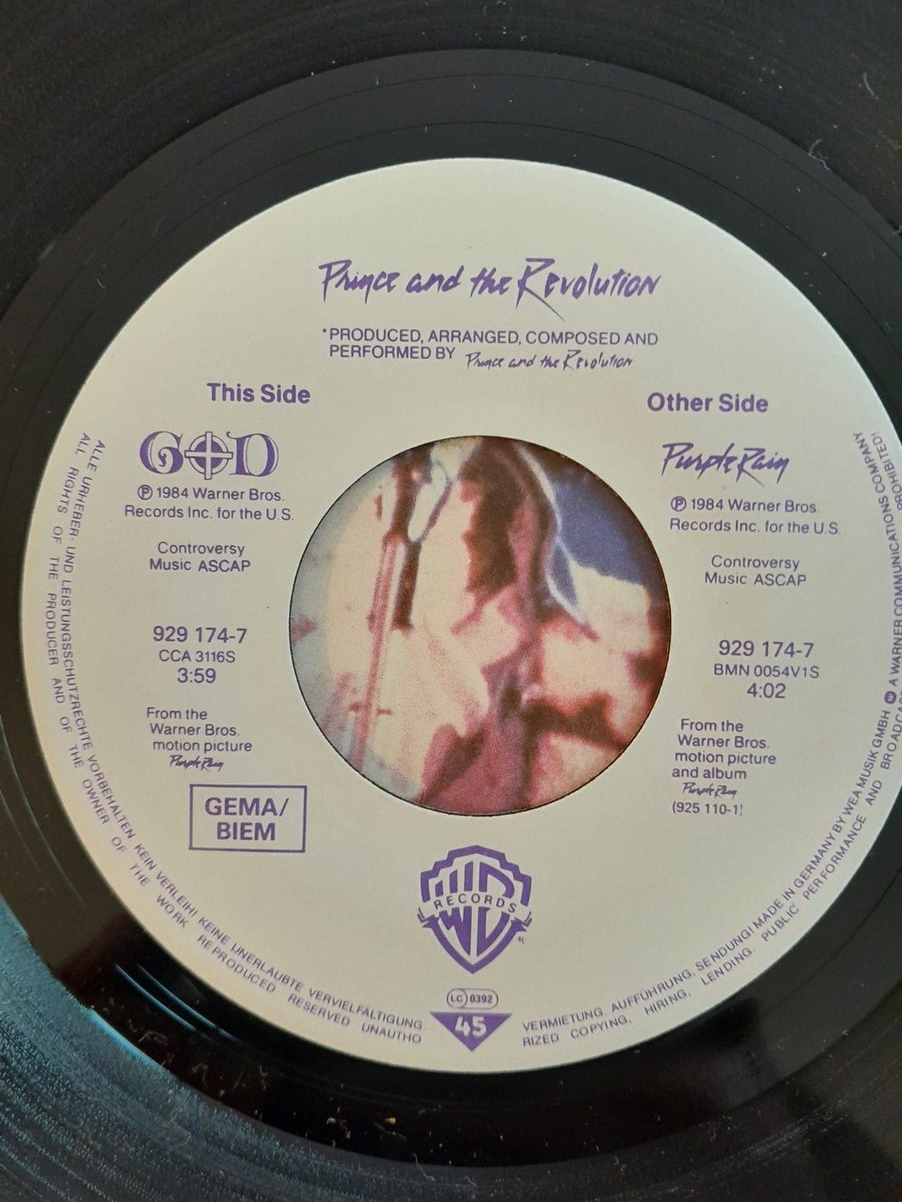 Vinyles: Vinyl - Single - Prince - Purple Rain – D'occasion à Männedorf par Bel-view 2