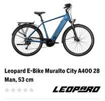 Leopard E-Bike Muralto City A400 28 Man, 53 cm