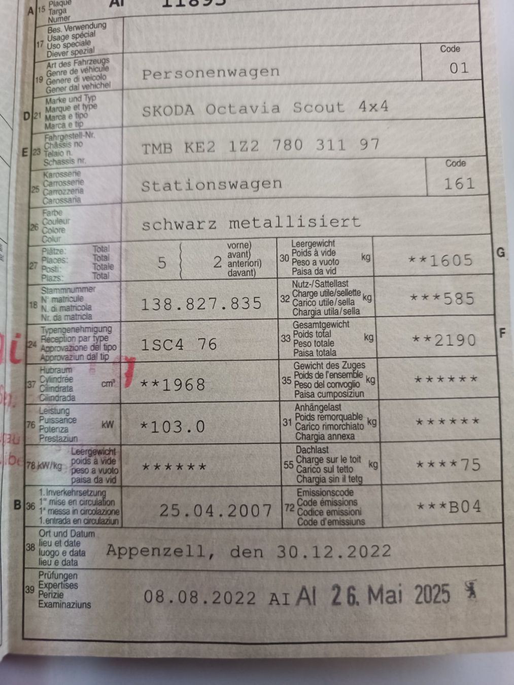 Skoda Autos: Skoda Octavia Scout 4x4 – Gebraucht aus Oberegg von A-Z.Handel.Loehrer 7