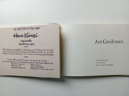 Am Greifensee - 42 Federzeichnungen von Hans Künzi (1973)