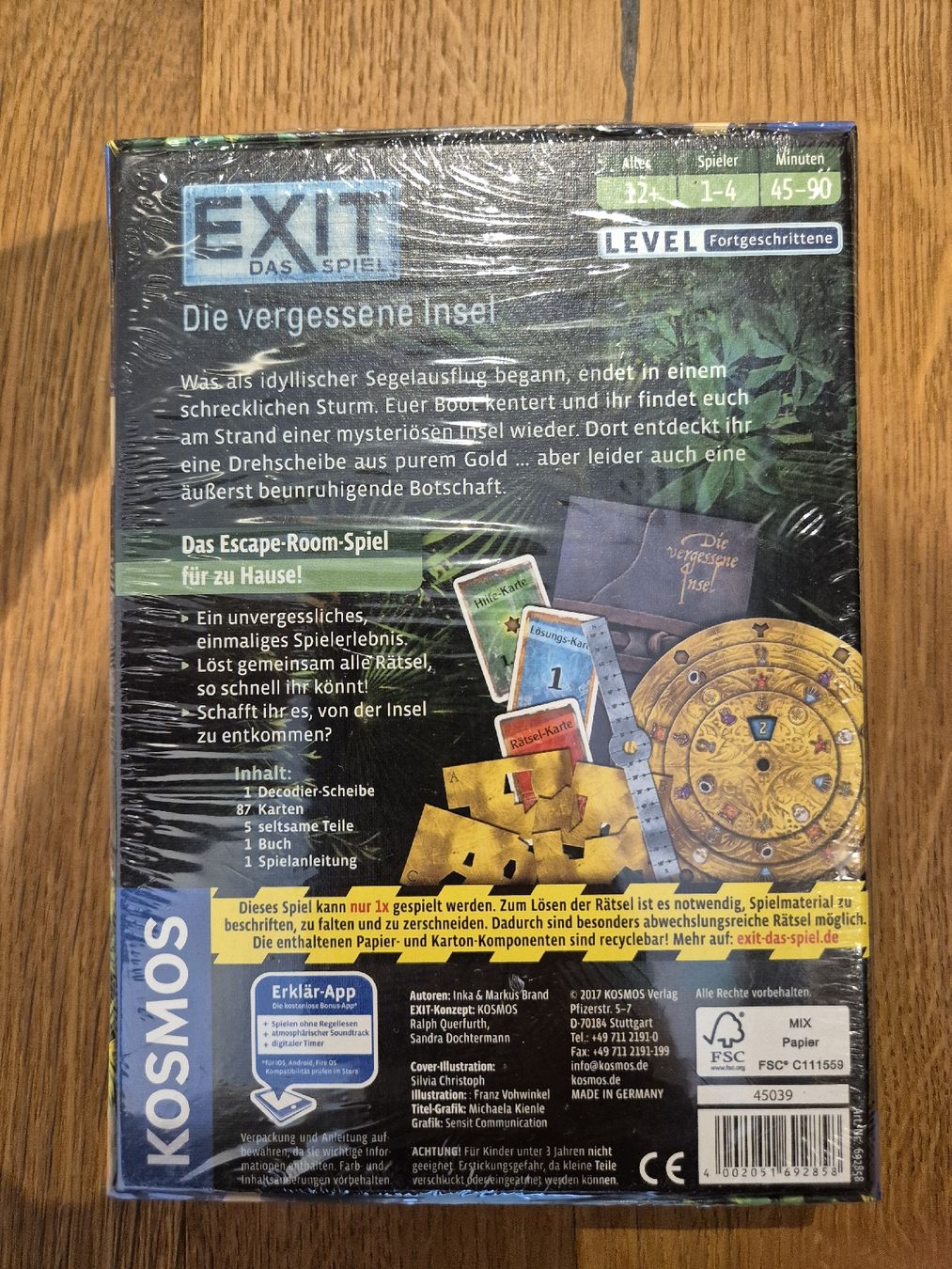 Kosmos Spiele: EXIT - Die vergessene Insel - neu – Neu und originalverpackt aus Stilli von fiona_pfister 1