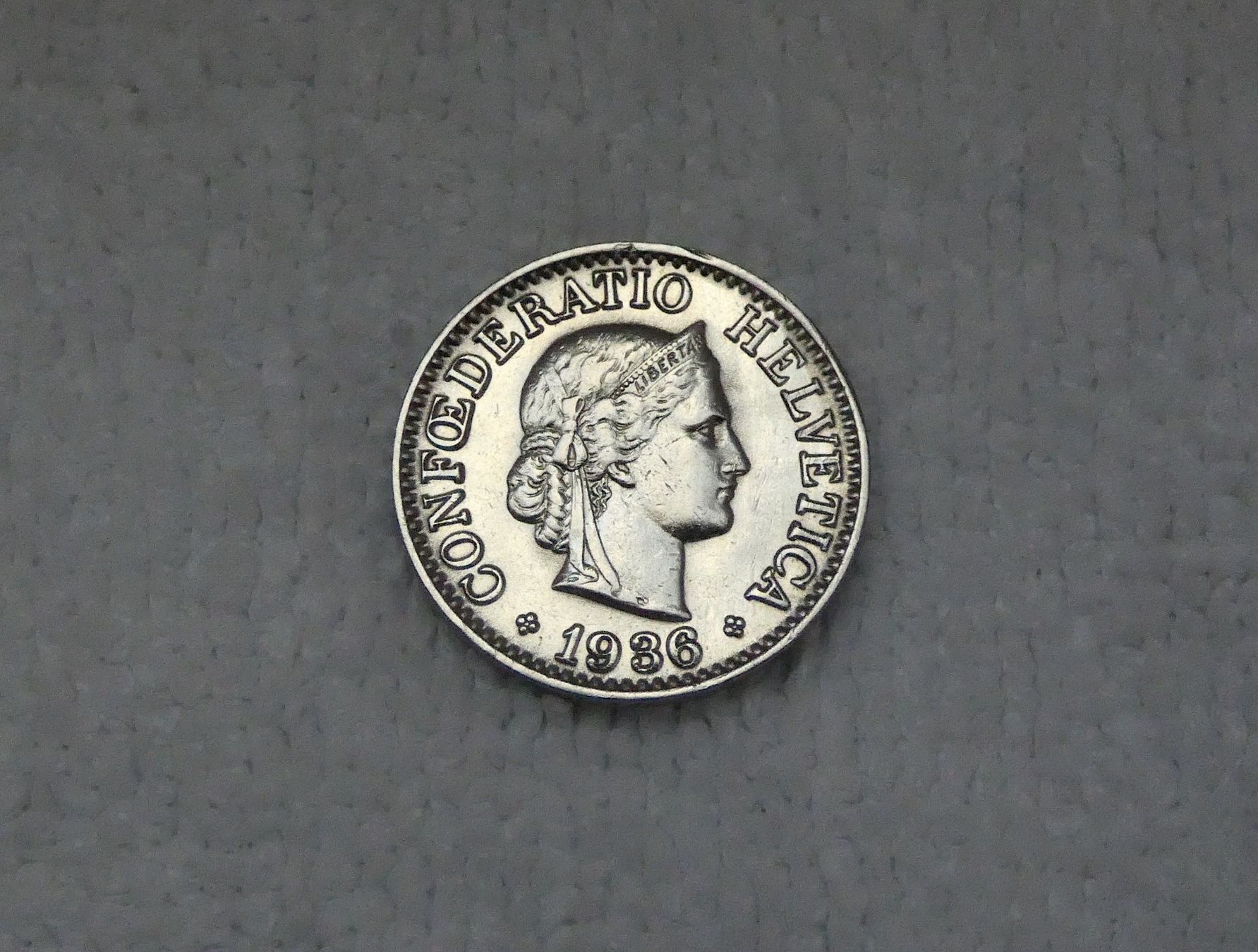Tutti le monete: 10 centimes/rappen 1936 – Usato da Nyon venduto da Ilmi09
