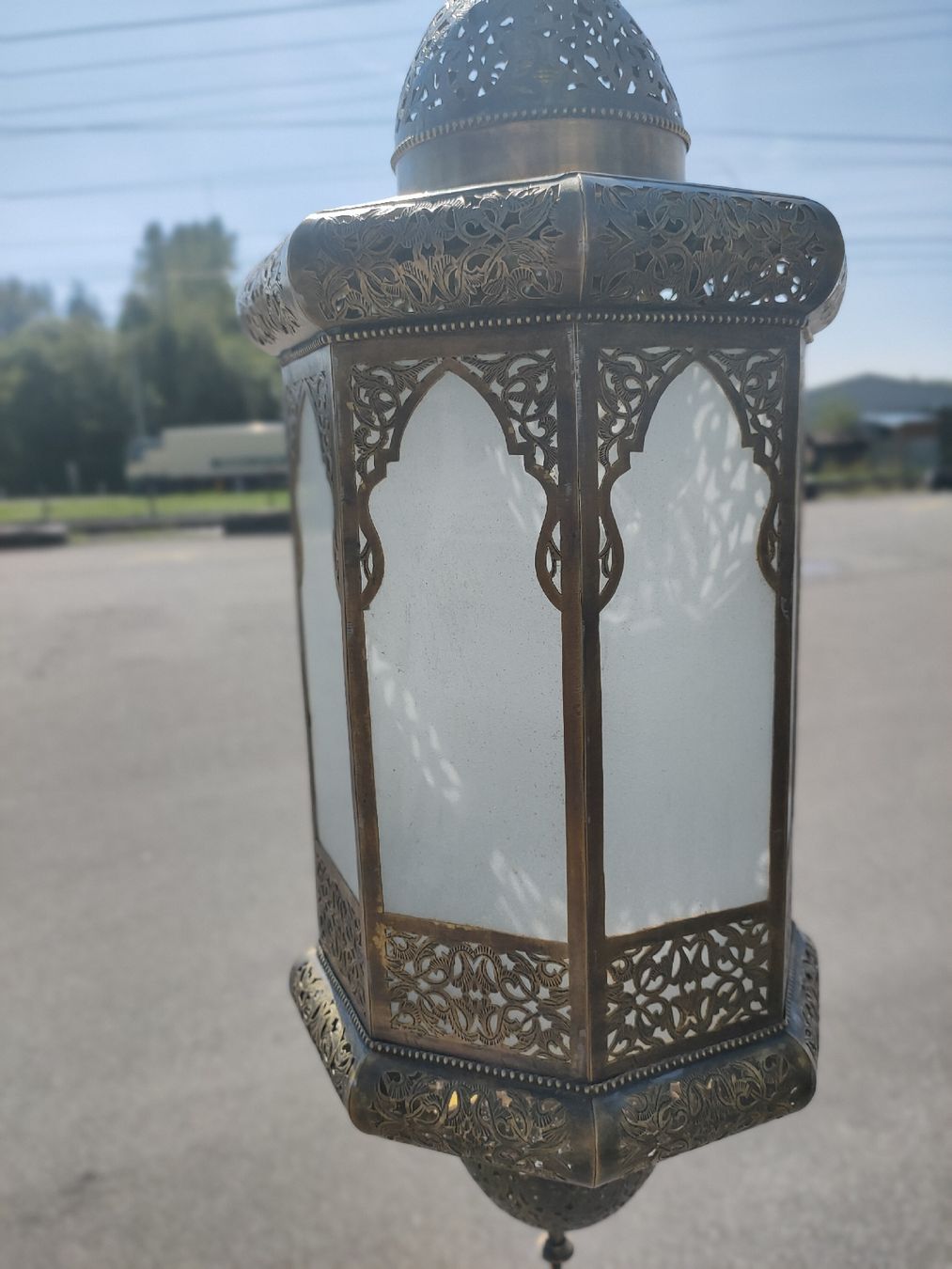 Lampen: Orientalische Hängelampe, Messing, Glas, Herbstdeko! – Neu (gemäss Beschreibung) aus Kreuzlingen von Annig-56 3