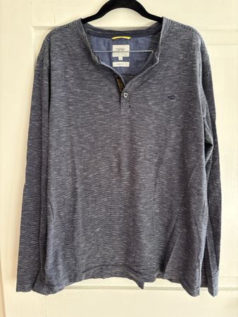 Langarmshirt Camel Active blau gestreift Grösse XL