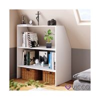Dachschrägenregal Wandregal - Weiss - Bücherregal Schuhregal