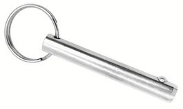 Steckbolzen mit Schlüsselring Stahl, 6.2x63 mm, 2x Fabrikneu