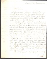 August Gonzenbach eidg. Staatsschreiber Autograph Brief 1843