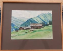 Aquarell Saalbach