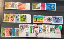 1973, Jahresserie CH ET gestempelt. Nich vollständig