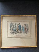 Antiker Druck "Journal des Demoiselles" 1880 gerahmt
