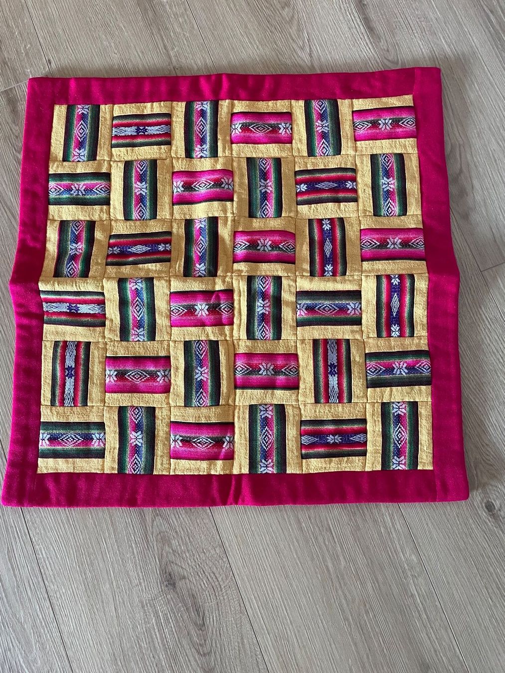 Coperte: Dekorative Vintage Patchwork Decke 62 x 63 cm – Usato da Winkel venduto da Kade50