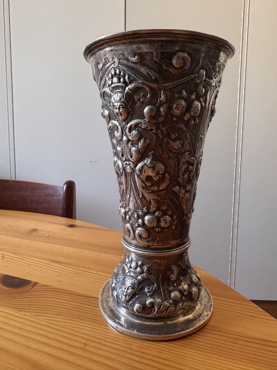 Vasen & Gefässe: Vase ancien argenté massif – Gebraucht aus Vésenaz von Angela.C3