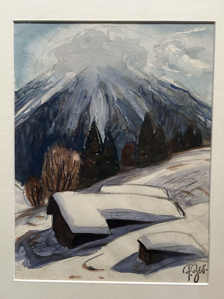 Dipinti: Fritz Zwicky, Gebirgslanschft im Winter – Usato da Trimmis venduto da Maripet 1