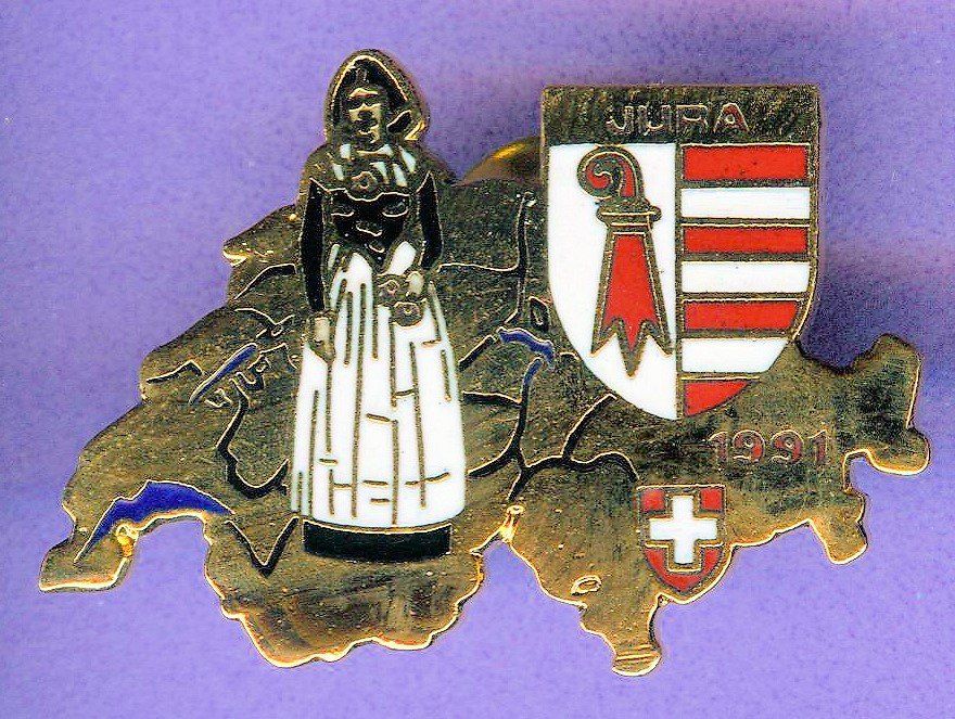 Placchette & Badge: Wappen & Trachten   JURA – Usato da Winterthur venduto da Sammleroase
