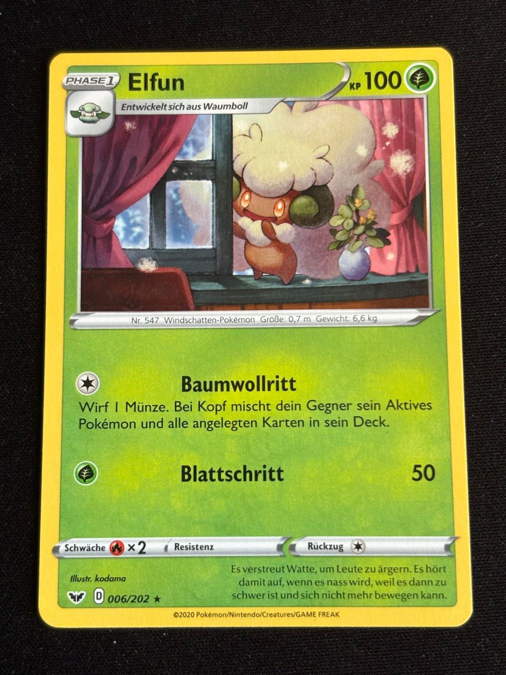 Pokémon Carte collezionabili: Pokemon Elfun - Sword-Shield 6/202 - Deutsch – Usato da Bern venduto da Big_GS