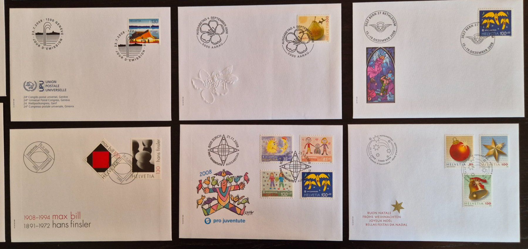 Alle Briefmarken: Jahresserie 2008 ET Briefe – Gebraucht aus Buus von papillon098 2